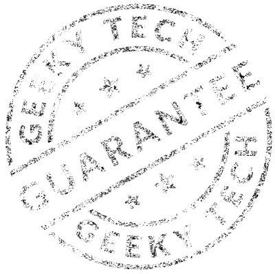 geeky tech guarantee white dark